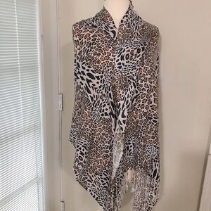 Animal print Rachele wrap scarf 27x83 viscose
